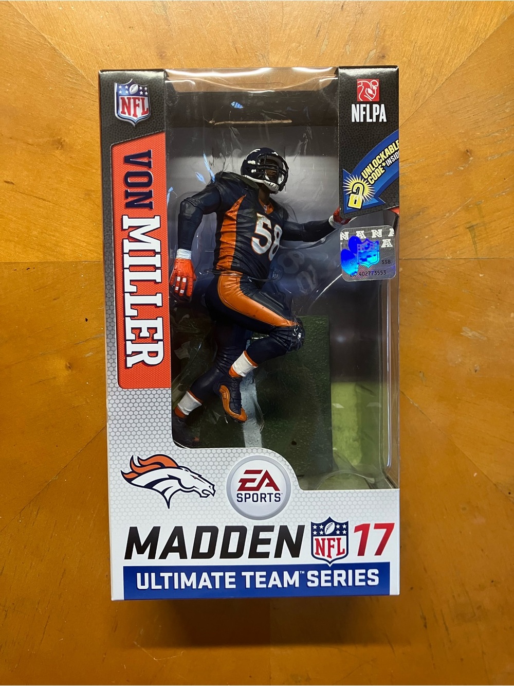 McFarlane Madden NFL 17 Von Miller Blue Jersey Chase Variant